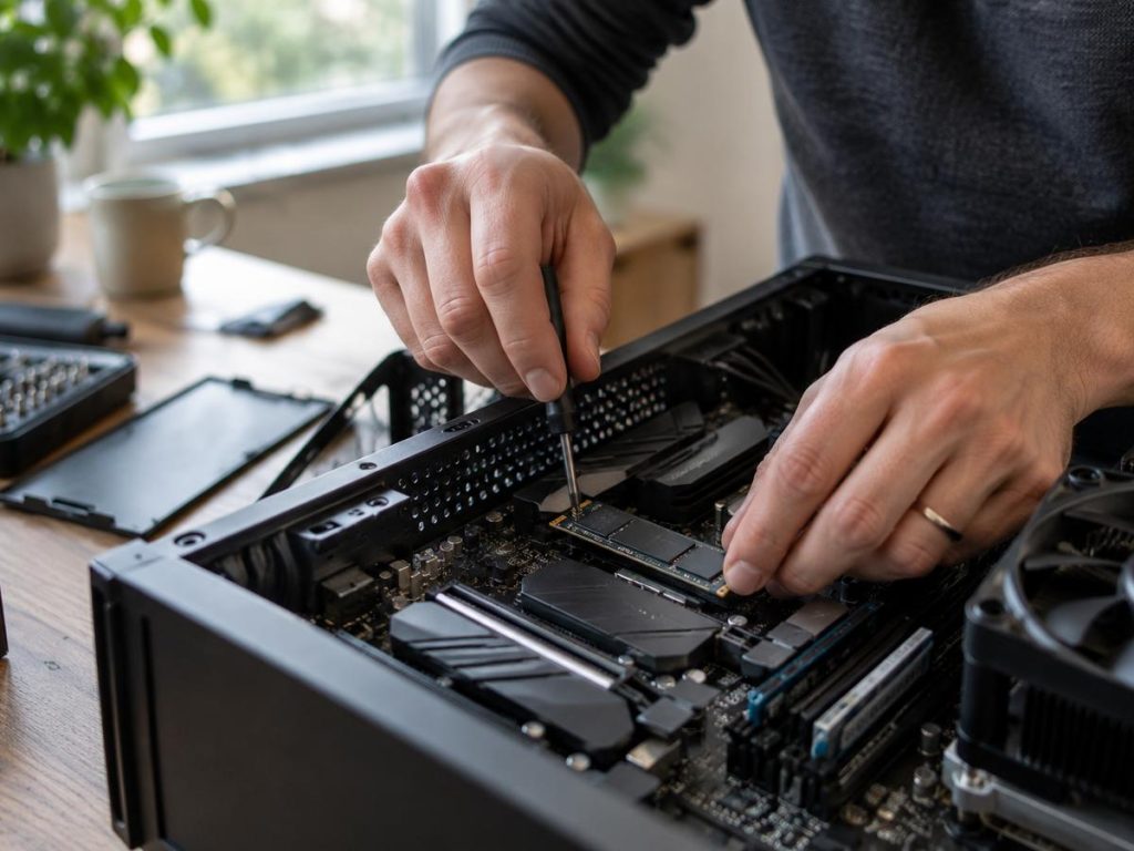Установка M.2 NVMe SSD в настольный компьютер
