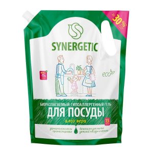 Гель для мытья посуды Synergetic «Алоэ вера»