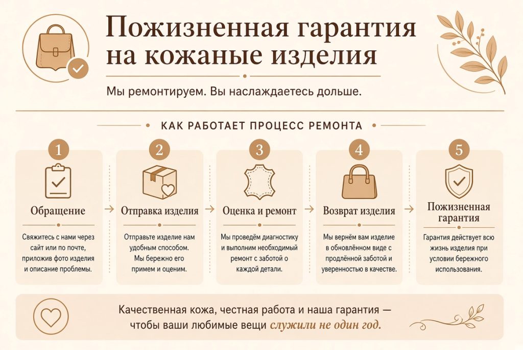 Инфографика процесса пожизненной гарантии